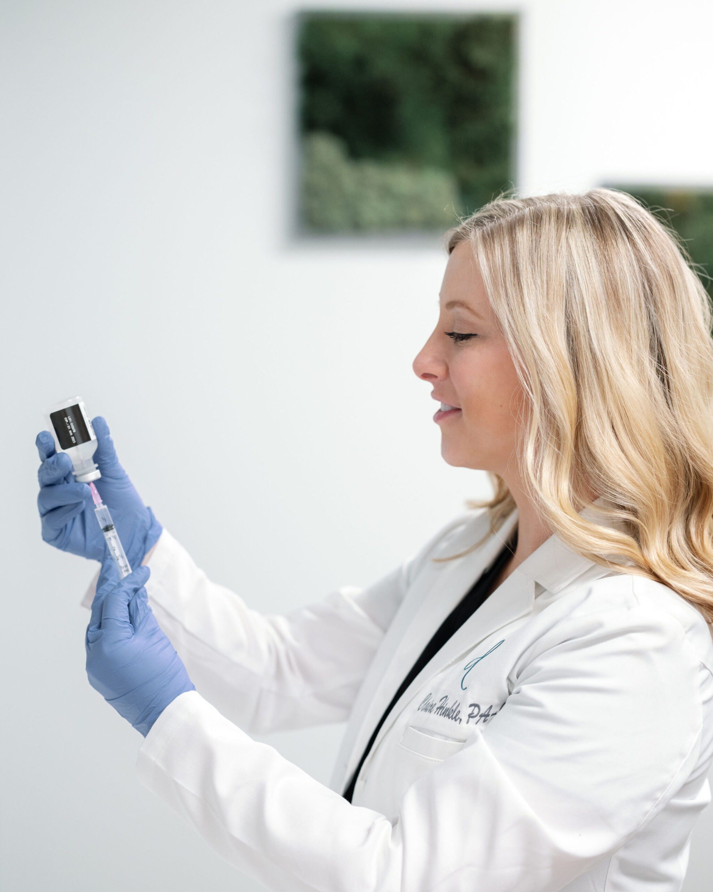 Claire preparing to perform Botox For Rosacea in Columbus, Ohio