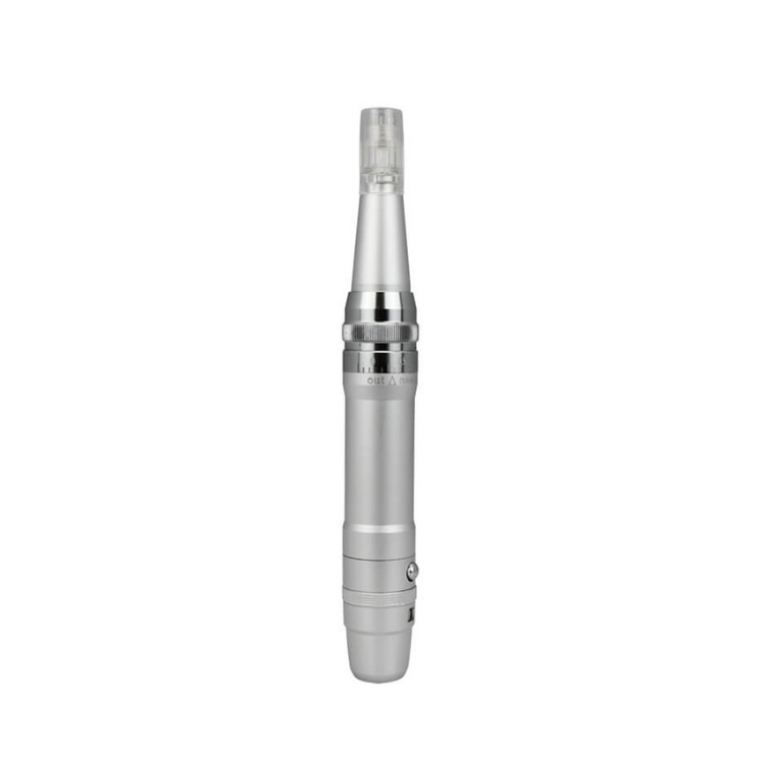 Close up of microneedling pen