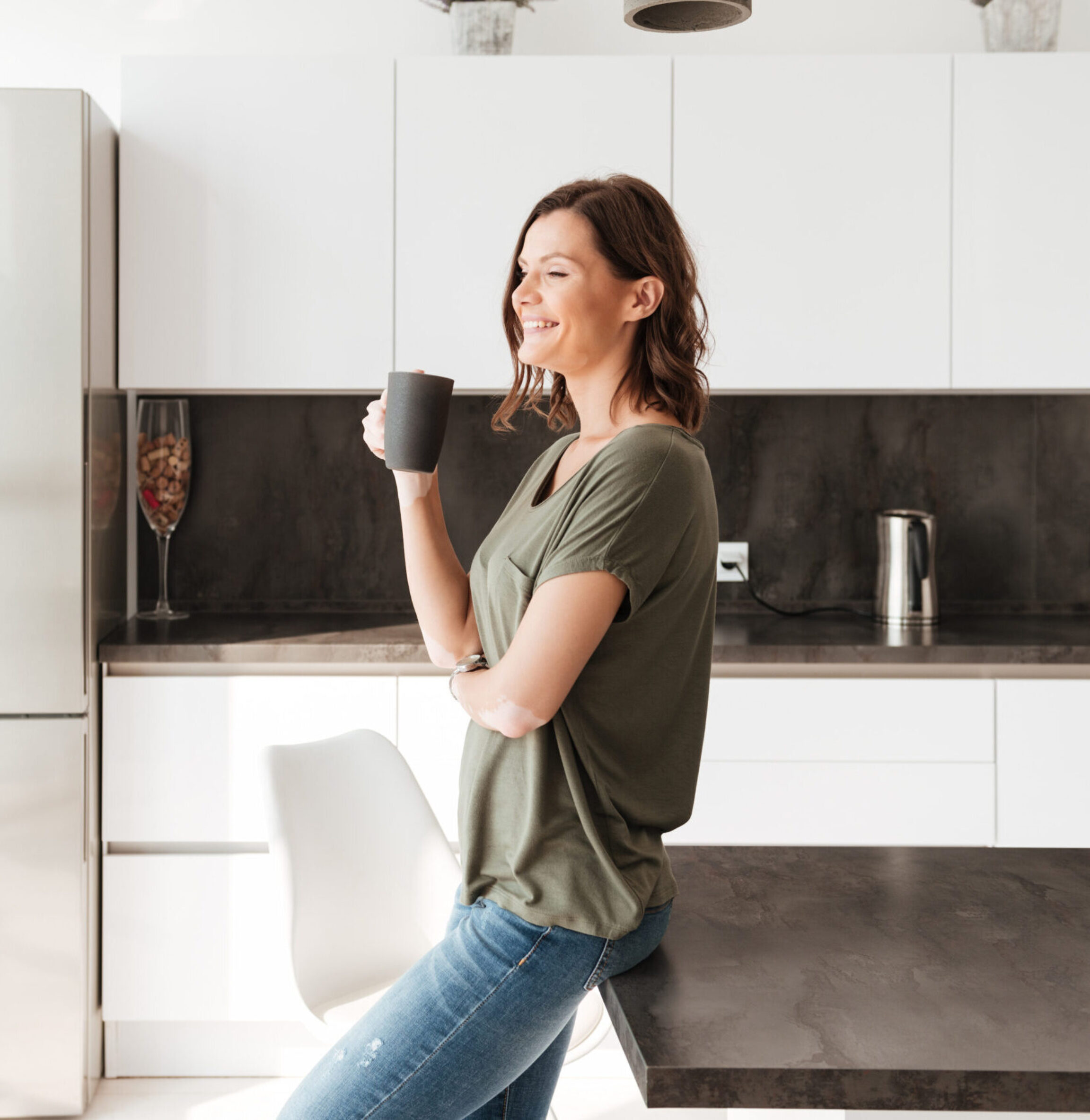 Functional Medicine patient in her kitchen